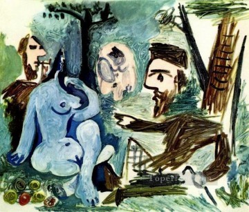  une - Le dejeuner sur l herbe Manet 4 1961 Abstract Nude